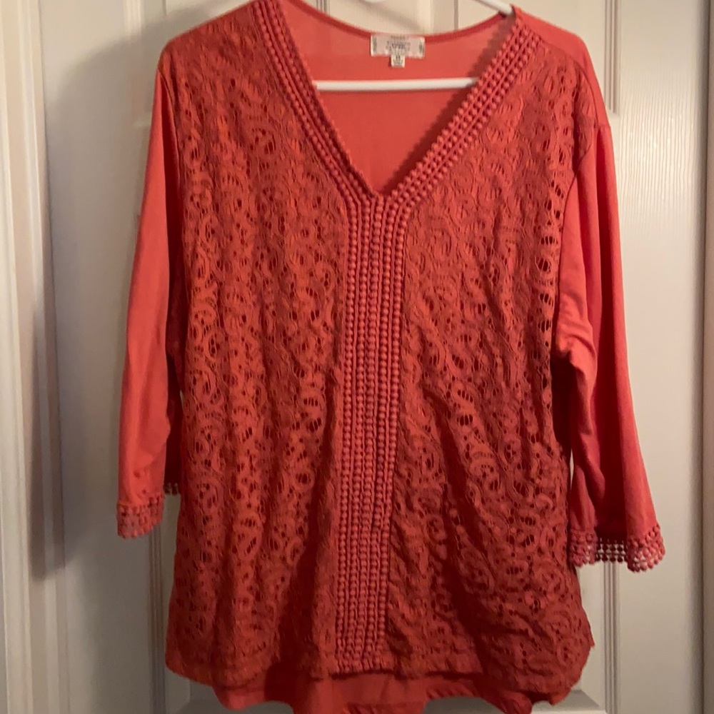 Gorgeous Lace Embellished Knit Top